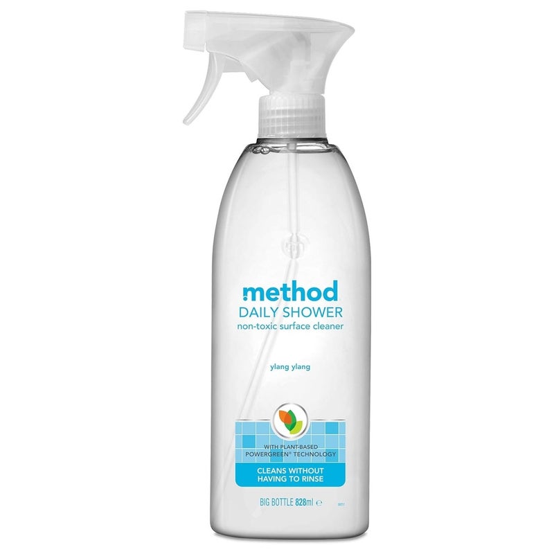 Method Daily Shower Cleaner Spray, Prevents Soap Scum & Mildew, No Scrubbing Required - 828 ml - Image 1